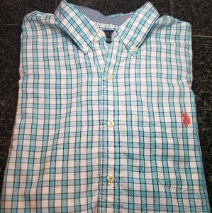 U.S. Polo ASSN. short sleeve button down mens XL